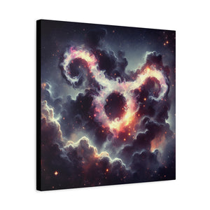 Cosmic Taurus Canvas Art, Zodiac Decor, Astrology Wall Hanging, Gift for Taurus, Home Decor, Space Art