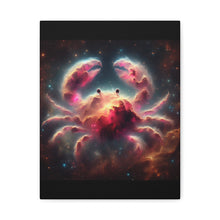 Load image into Gallery viewer, Cosmic Crab Canvas Art Print, Wall Decor, Unique Gift, Space Lover, Astrology, Home Decor, Modern Art

