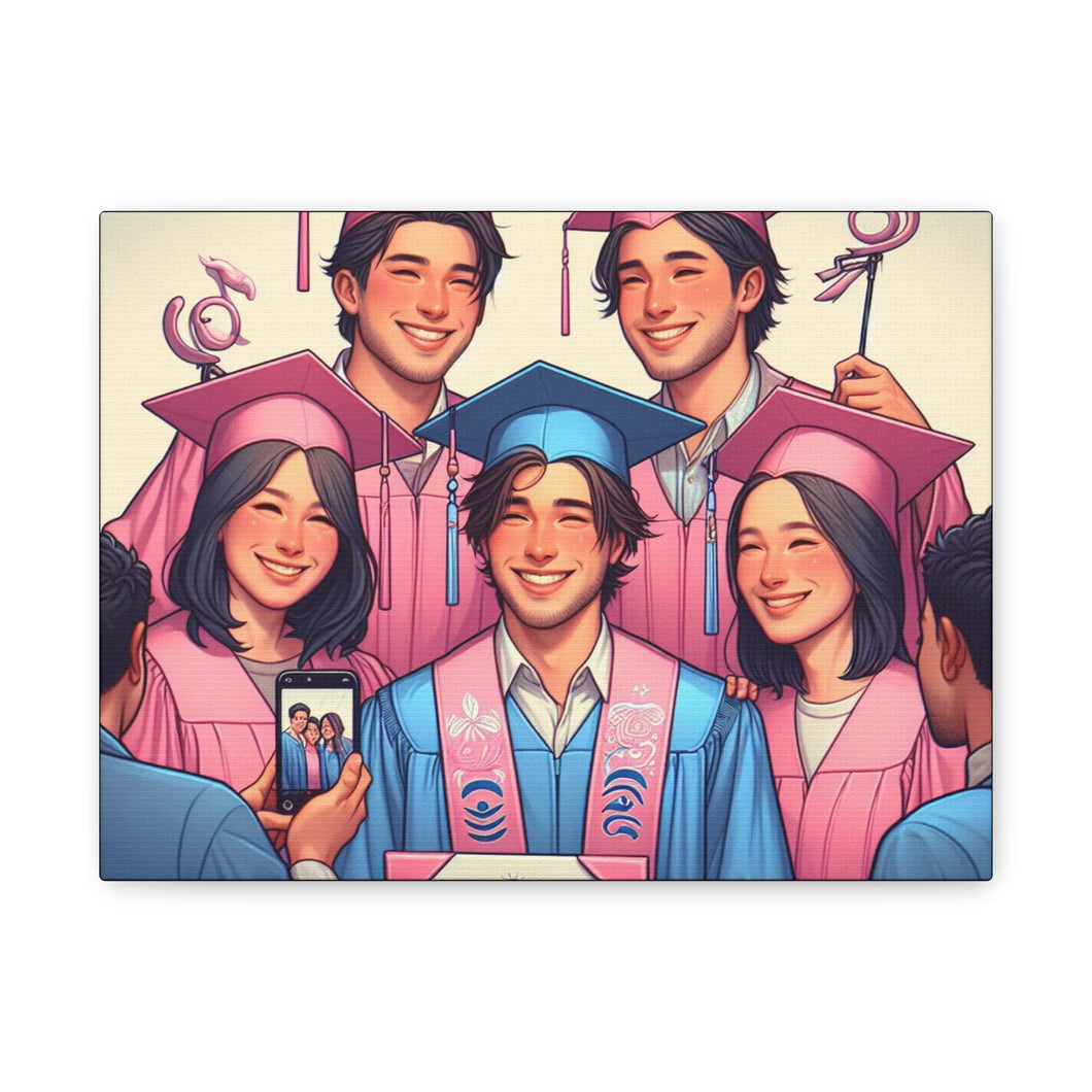 Canvas Print, Graduation Celebration Wall Art, Perfect Gift for Grads, Academic Achievements, Home Decor, Personalized, Unique Keepsake