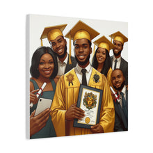 Load image into Gallery viewer, Graduation Celebration Canvas Art, Custom Wall Decor for Graduates, Gift for Newly Graduated, Inspirational Graduate Wall Art, [...]
