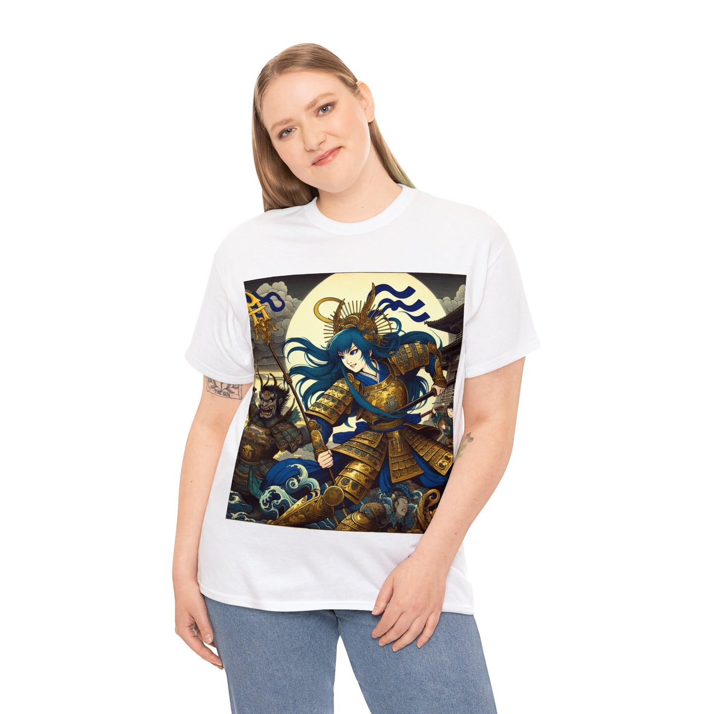 Samurai Aquarius (F1) Unisex Heavy Cotton Tee