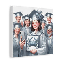 Load image into Gallery viewer, Graduation Canvas Art, Celebratory Wall Decor, Gift for Grads, Personalized Graduation Art, Unique Grad Gift
