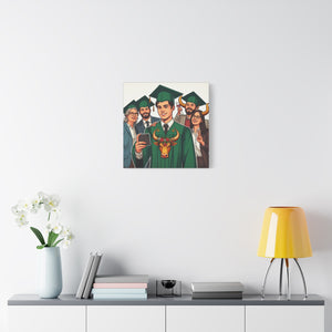 Graduation Canvas Art, Custom Grad Gift, Wall Decor, Graduation Celebration, Personalized Graduation Print