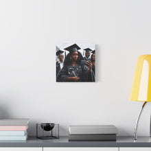 Load image into Gallery viewer, Graduation Canvas Art, Personalized Graduate Gift, Wall Decor, Black Girl Graduation, College Graduate, Inspirational Home Decor
