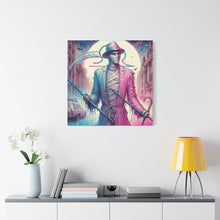 Load image into Gallery viewer, Canvas Print - Halloween Libra Mummy Astrology Design
