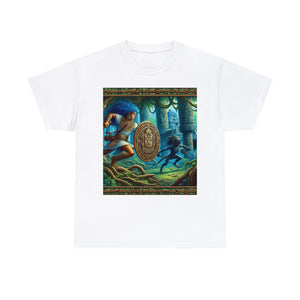 Aquarius Aztec (4) Unisex Heavy Cotton Tee