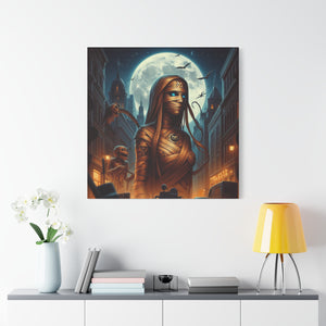 Canvas Print - Halloween Virgo Astrology Mummy