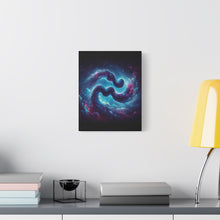 Load image into Gallery viewer, Galactic Aquarius Canvas Art Print, Cosmic Wall Decor, Nebula Artwork, Home Office Decor, Space Themed Gift
