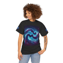Load image into Gallery viewer, Aquarius Galaxy Themed Unisex Heavy Cotton Tee, Cosmic T-Shirt, Sci-Fi Apparel, Unique Space Graphic Tee, Gifts for Star Wars Lovers, Trendy [...]
