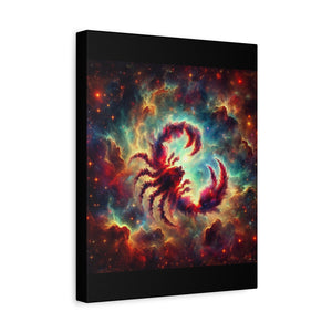 Cosmic Scorpio Canvas Art, Zodiac Wall Decor, Celestial Home Decor, Scorpio Gift, Astrology Wall Art
