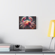 Load image into Gallery viewer, Cosmic Crab Canvas Art Print, Wall Decor, Unique Gift, Space Lover, Astrology, Home Decor, Modern Art
