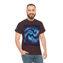 Load image into Gallery viewer, Aquarius Galaxy Themed Unisex Heavy Cotton Tee, Cosmic T-Shirt, Sci-Fi Apparel, Unique Space Graphic Tee, Gifts for Star Wars Lovers, Trendy [...]
