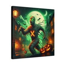 Load image into Gallery viewer, Spooky Halloween Wall Art Canvas, Mummy Decor for Fall, Halloween Party Decoration, Frightening Home Decor, Unique Gift Idea
