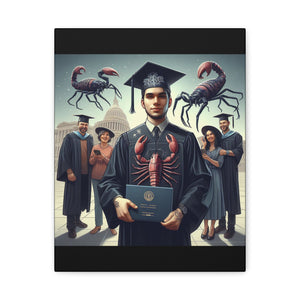 Graduation Canvas Art, Unique Artwork for Graduates, Funny Graduation Gift, Family Keepsake, Wall Decor