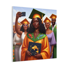 Load image into Gallery viewer, Graduation Canvas Art, Celebratory Wall Decor, College Graduation Gift, Personalized Room Decoration, Unique Art for Graduates
