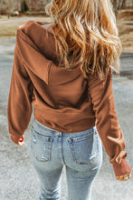 Load image into Gallery viewer, Pink Quarter Zip Kangaroo Pocket Hoodie

