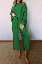 Load image into Gallery viewer, Khaki Ultra Loose Textured 2pcs Slouchy Outfit
