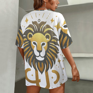Leo Round Neck Loose T-Shirt
