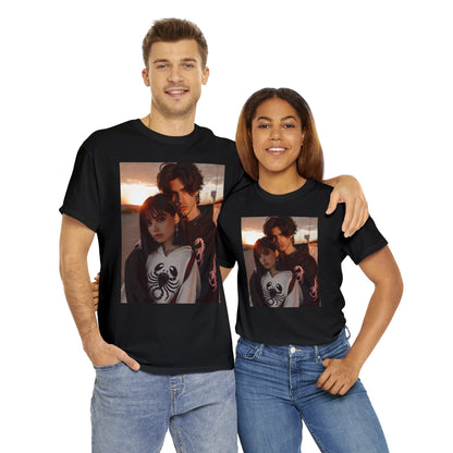 Unisex Scorpio Couple (1) Heavy Cotton Tee