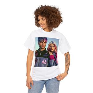 Unisex Libra Couple (2) Heavy Cotton Tee