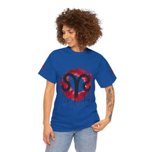 Load image into Gallery viewer, Bold Graphic Aries T-Shirt, Unisex Tee for Astrology Lovers, Unique Gift for Birthdays, Casual Wear, Statement Piece

