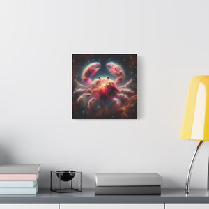 Cosmic Crab Canvas Art Print, Wall Decor, Unique Gift, Space Lover, Astrology, Home Decor, Modern Art