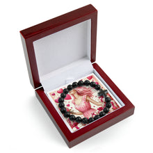 Load image into Gallery viewer, My Libra Valentine Cross Bead Bracelet
