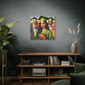 Graduation Canvas Print, Personalized Gift, Wall Art for Graduate, Celebration Decor, Matriculation Memory