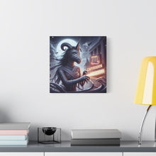 Load image into Gallery viewer, Canvas Print - Halloween Capricorn Astrology Mummy
