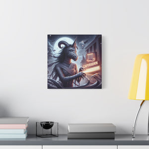 Canvas Print - Halloween Capricorn Astrology Mummy