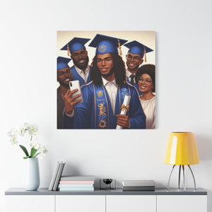 Graduation Canvas Print, Family Celebration Wall Art, Gift for Grads, Personalized Decor, Graduation Ceremony Keepsake