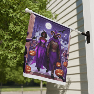 Sagittarius Halloween (3) Garden & House Banner