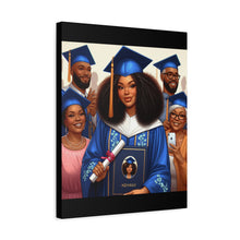 Load image into Gallery viewer, Graduation Canvas Print, Gift for Her, Home Decor, Celebration Artwork, Inspirational Graduation Gift
