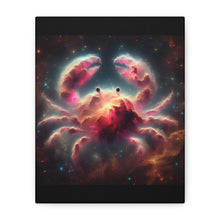 Load image into Gallery viewer, Cosmic Crab Canvas Art Print, Wall Decor, Unique Gift, Space Lover, Astrology, Home Decor, Modern Art
