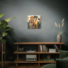 Load image into Gallery viewer, Graduation Canvas Wall Art, Family Celebration, Proud Graduate Gift, Personalized Home Decor, Customizable Art Piece
