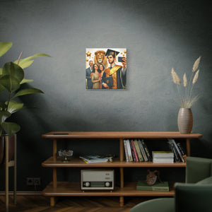 Graduation Canvas Wall Art, Family Celebration, Proud Graduate Gift, Personalized Home Decor, Customizable Art Piece