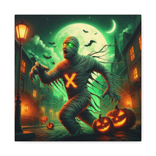 Load image into Gallery viewer, Spooky Halloween Wall Art Canvas, Mummy Decor for Fall, Halloween Party Decoration, Frightening Home Decor, Unique Gift Idea
