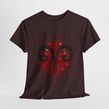 Load image into Gallery viewer, Aries Inspired Unisex Heavy Cotton Tee | Astrology Shirt, Zodiac Apparel, Gift for Astrology Lovers, Rambunctious Spirit T-Shirt, [...]
