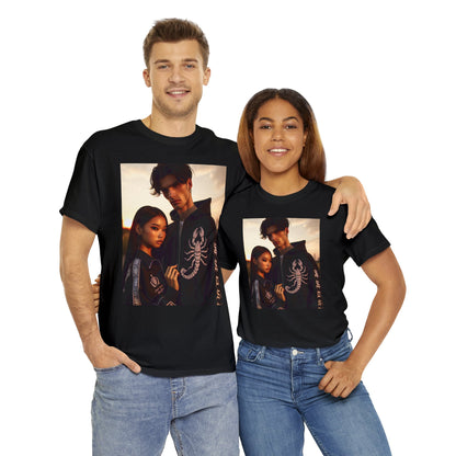 Unisex Scorpio Couple (3) Heavy Cotton Tee