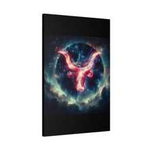 Load image into Gallery viewer, Astrological Taurus Canvas Print | Zodiac Wall Art, Home Decor, Gift for Astrology Lovers, Cosmic Decor, Unique Taurus Art
