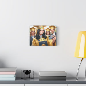Graduation Canvas Print, Custom Wall Art for Grads, Personalized Home Decor, Graduate Gift, Modern Stretched Canvas, Graduation Celebration