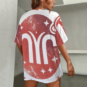 Aries Round Neck Loose T-Shirt