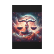 Load image into Gallery viewer, Cosmic Balance Canvas, Wall Art, Astrology Decor, Libra Artwork, Spiritual Decor, Home Decor

