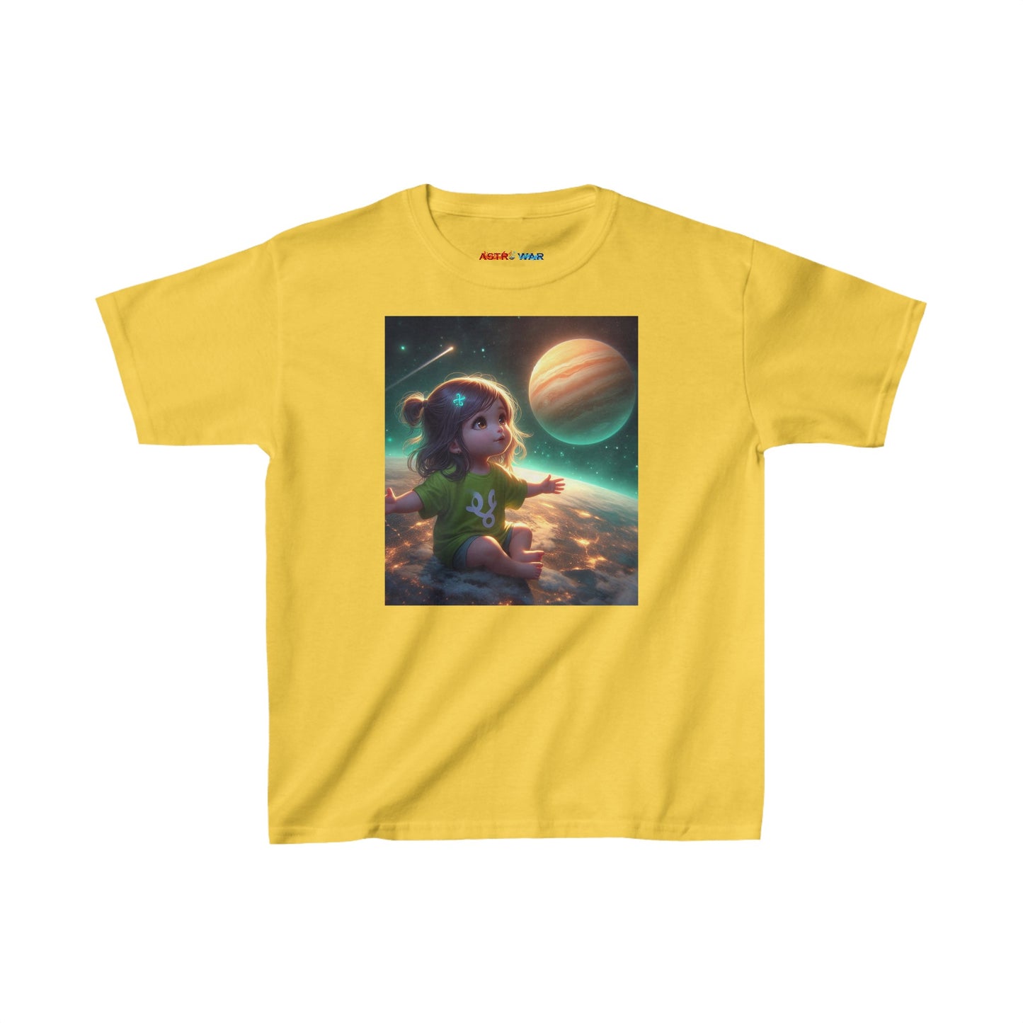 Pisces Astro Baby (2) Kids Heavy Cotton™ Tee