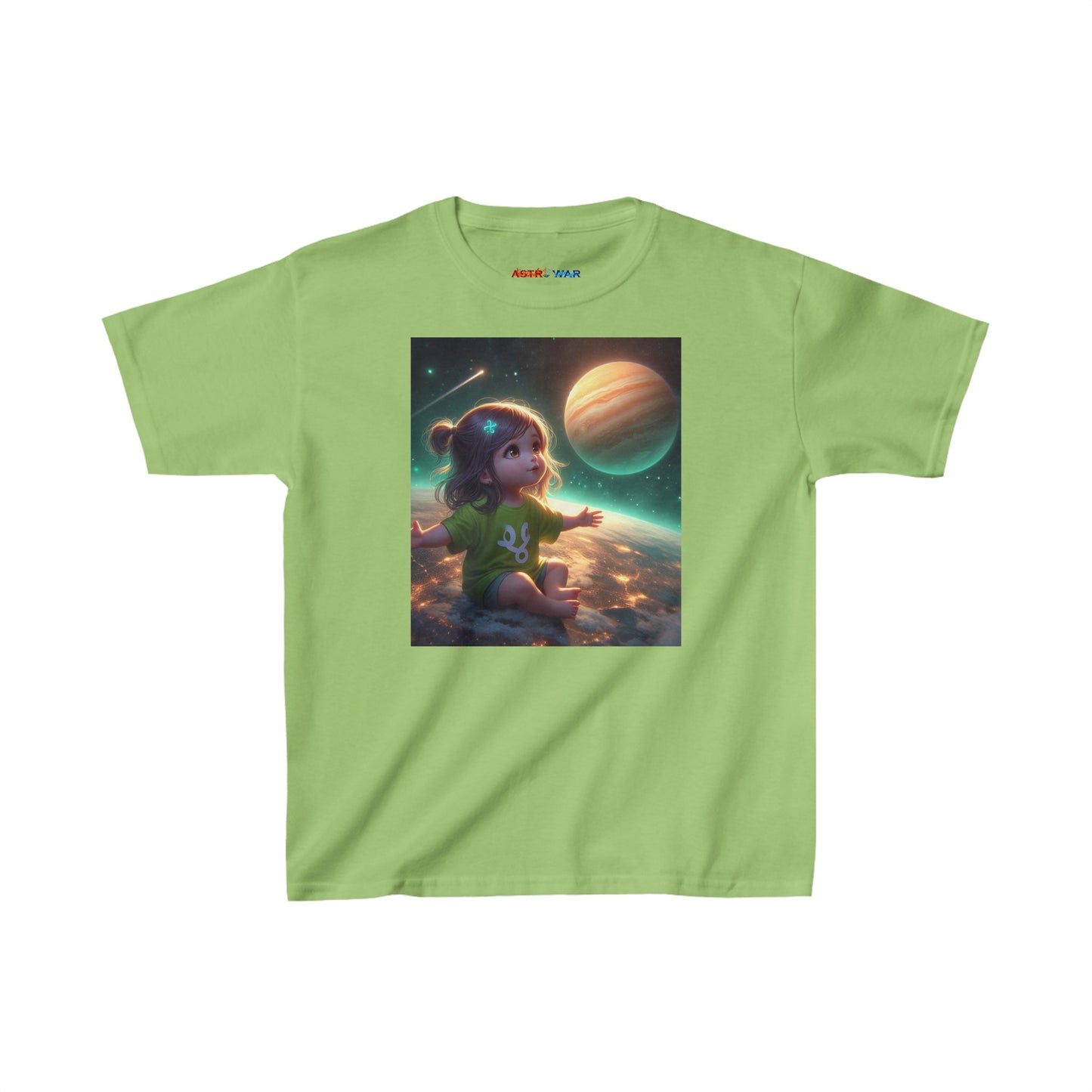 Pisces Astro Baby (2) Kids Heavy Cotton™ Tee