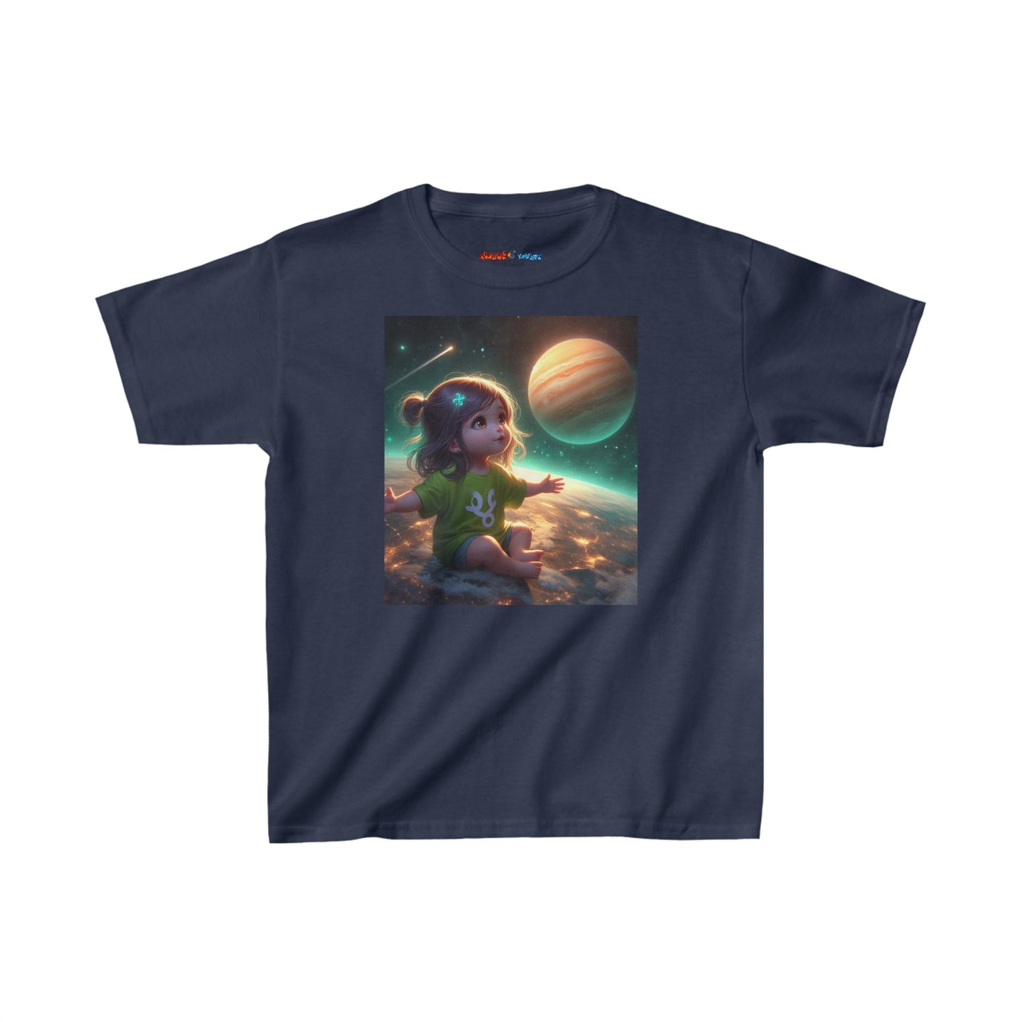 Pisces Astro Baby (2) Kids Heavy Cotton™ Tee