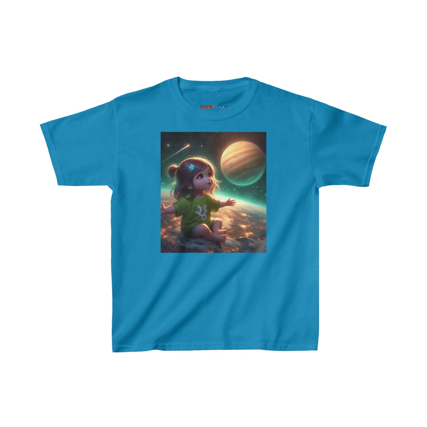 Pisces Astro Baby (2) Kids Heavy Cotton™ Tee