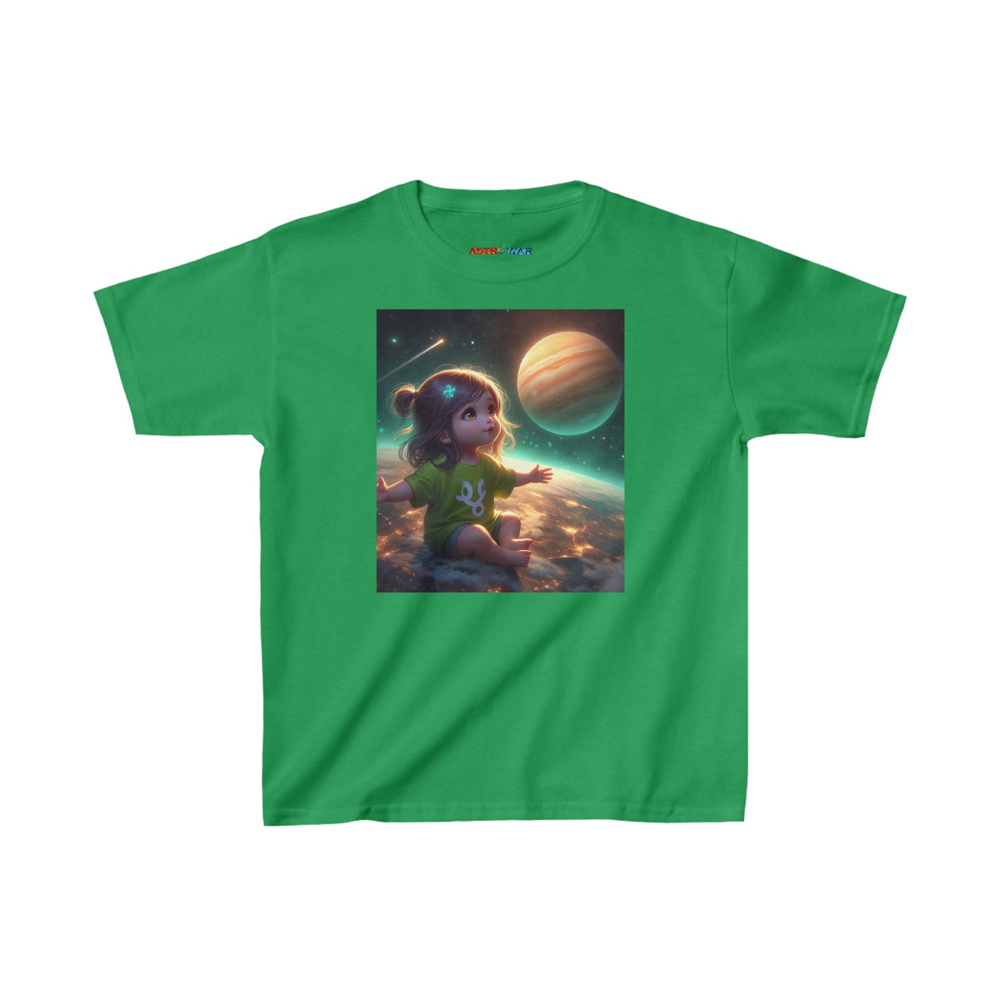 Pisces Astro Baby (2) Kids Heavy Cotton™ Tee