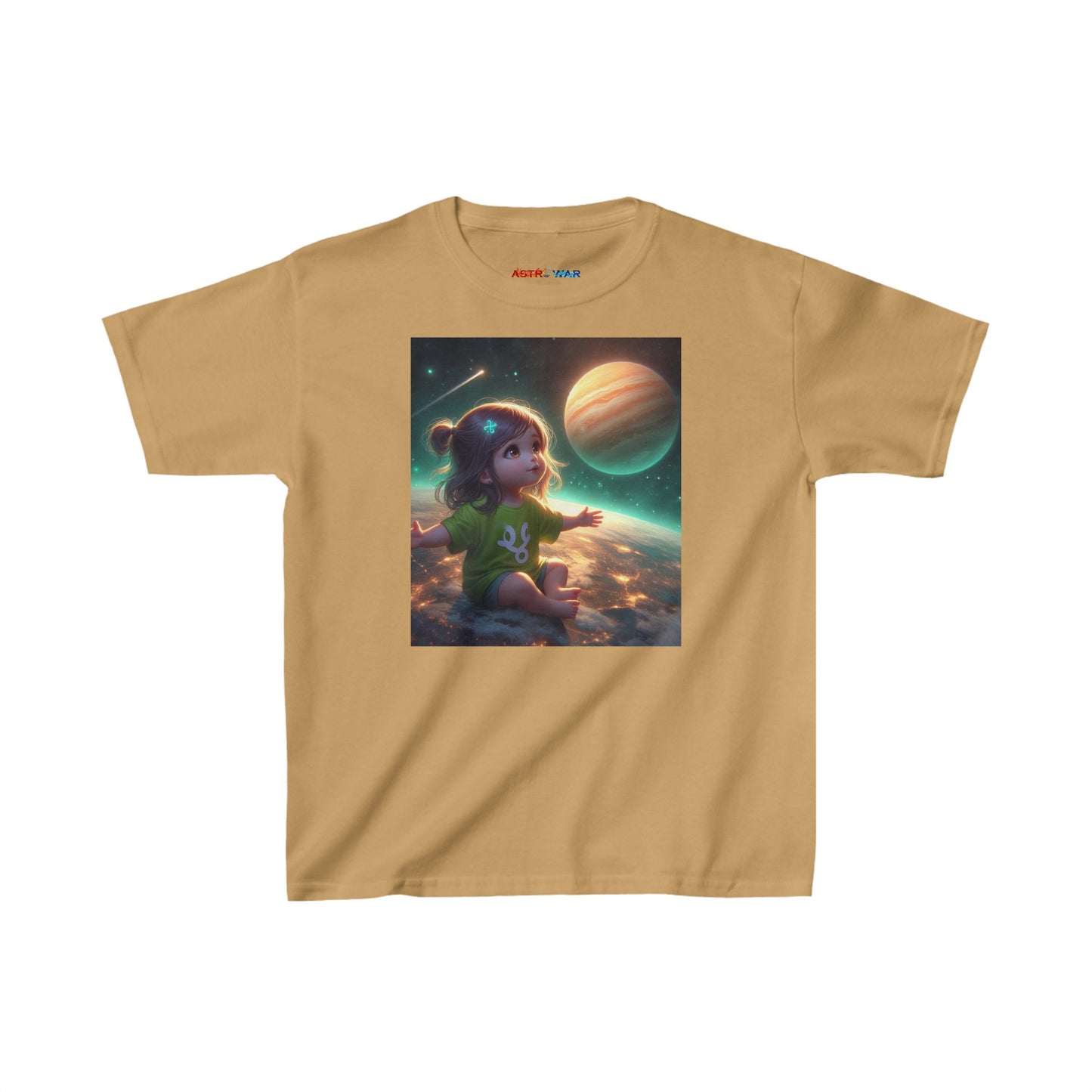 Pisces Astro Baby (2) Kids Heavy Cotton™ Tee