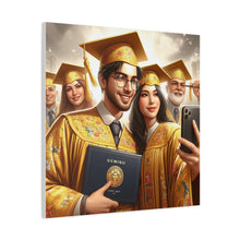 Load image into Gallery viewer, Graduation Celebration Canvas Wall Art, Perfect Gift for Graduates, Home Decor, Graduation Party Decor, Unique Graduation Memory
